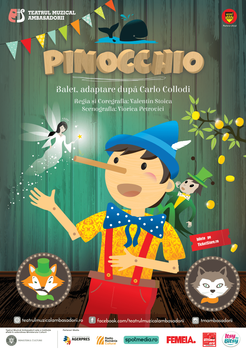 Povestea lui Pinocchio – una dintre cele mai traduse cărți din lume